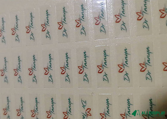 Αυτοκόλλητη ετικέττα 20mm συγκολλητικών ετικετών PDF CDR συσκευάζοντας ετικέτα μπουκαλιών