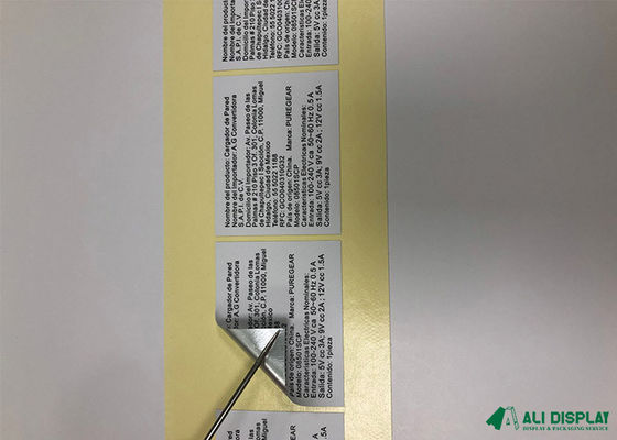 Καλλυντική αυτοκόλλητη ετικέττα 30mm συγκολλητικών ετικετών BOPP συσκευάζοντας όφσετ εκτύπωσης αυτοκόλλητων ετικεττών